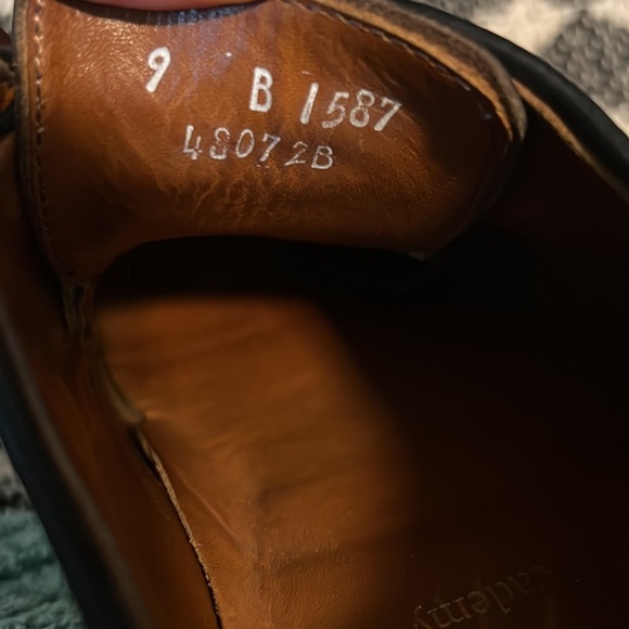 ALLEN EDMONDS Black Leather academy Oxford Casual Mens Shoes - Picture 10 of 10